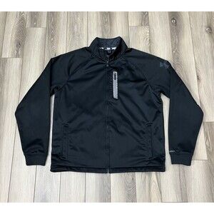 Under Armour Storm Full Zip Loose Fit Black Jacket Mens Sz XL Coldgear Infrared